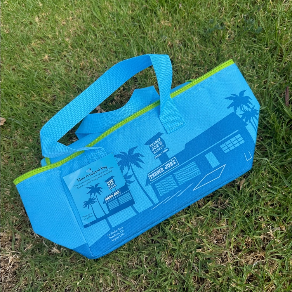 Trader Joe’s Blue and green Tote Bag/Lunch bag